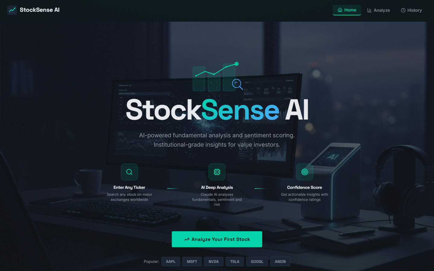 StockSense AI screenshot
